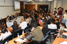 Mesa-redonda no auditório IAG 2. Fotógrafo Antônio Albuquerque.