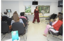 Evento realizado na sala L201. Fotógrafo Antônio Albuquerque. Acervo Núcleo de Memória.